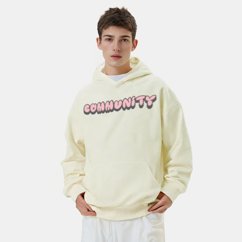 Community Printed Pattern Hoodie