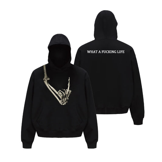 Skeleton Middle Finger Hoodie