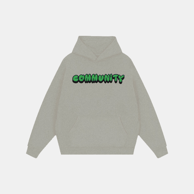 Community Printed Pattern Hoodie