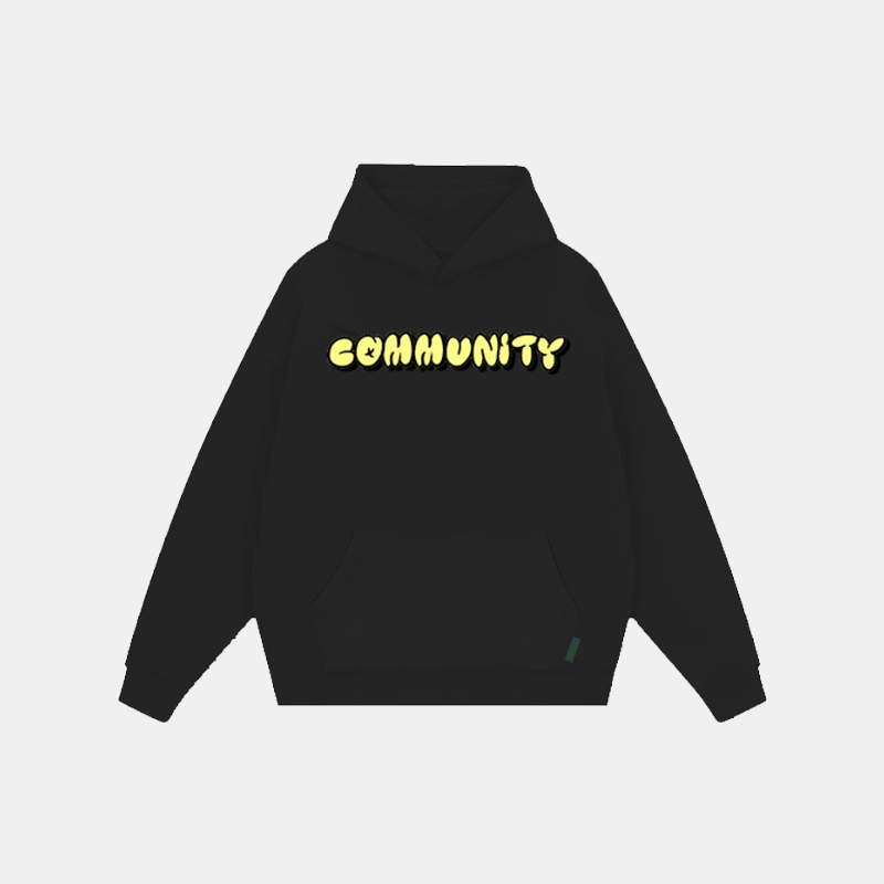 Community Printed Pattern Hoodie