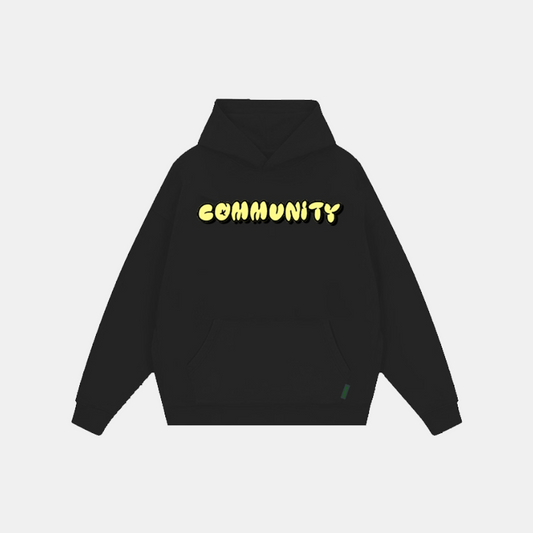 Community Printed Pattern Hoodie