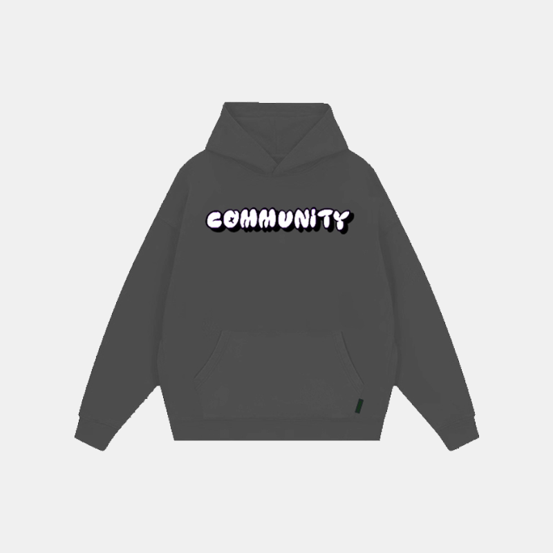 Community Printed Pattern Hoodie