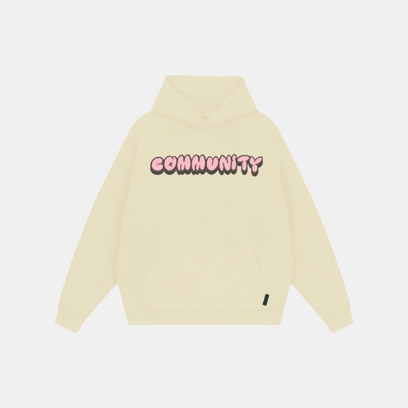 Community Printed Pattern Hoodie