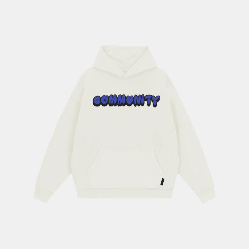 Community Printed Pattern Hoodie